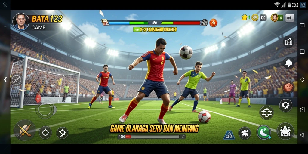 Gameplay seru di BATA123 menunjukkan pertandingan olahraga yang intens.