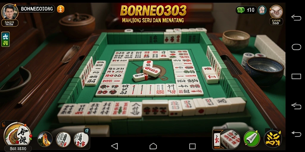 Screenshot utama BORNEO303 menampilkan keseruan gameplay Mahjong yang penuh tantangan.
