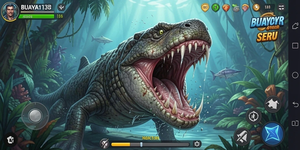 Tangkapan layar BUAYA138 menampilkan gameplay aksi yang menegangkan dan grafis yang menawan.