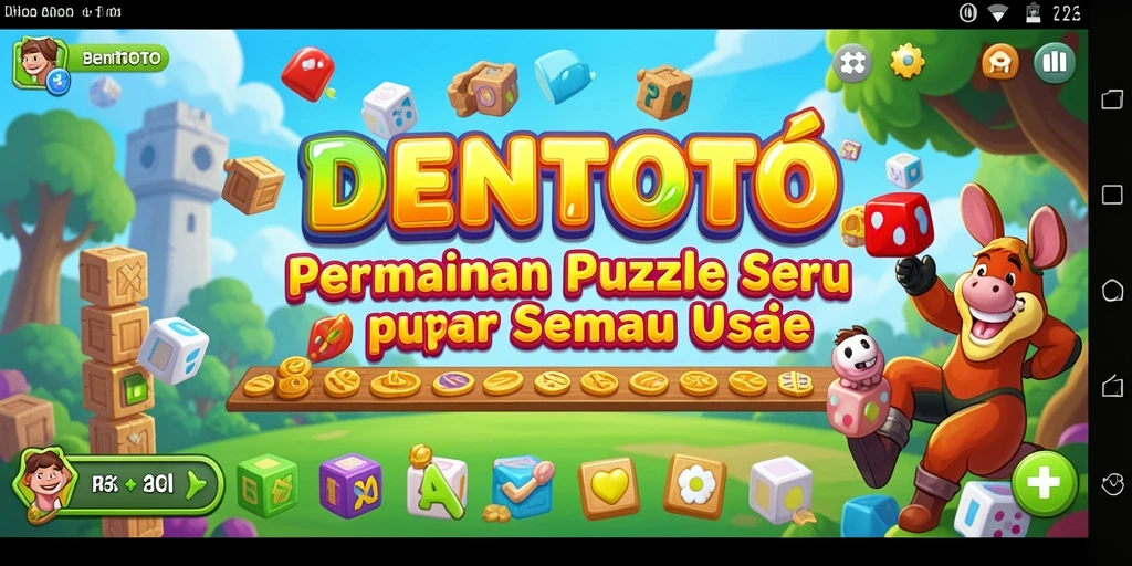 Tampilan gameplay DENTOTO yang menarik dan menantang.