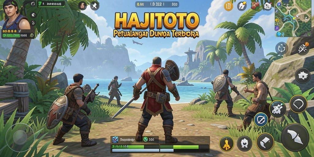 Tampilan visual menakjubkan dari gameplay HAJITOTO dalam dunia terbuka.