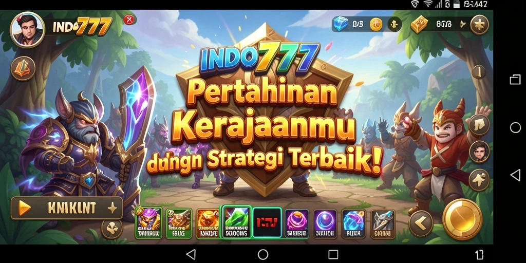 Tangkapan layar INDO777 menampilkan aksi menegangkan dalam pertempuran Tower Defense.