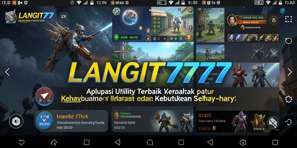 Tampilan utama LANGIT777 yang intuitif dan ramah pengguna.