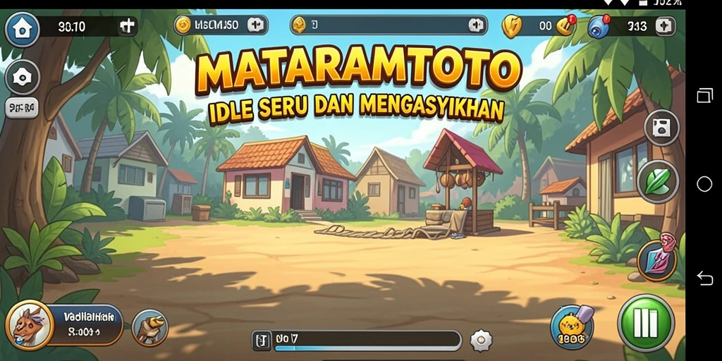 Screenshot gameplay MATARAMTOTO menunjukkan pengalaman Idle yang menyenangkan.