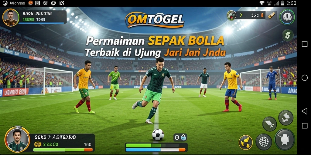 Tampilan menakjubkan dari gameplay sepak bola yang seru