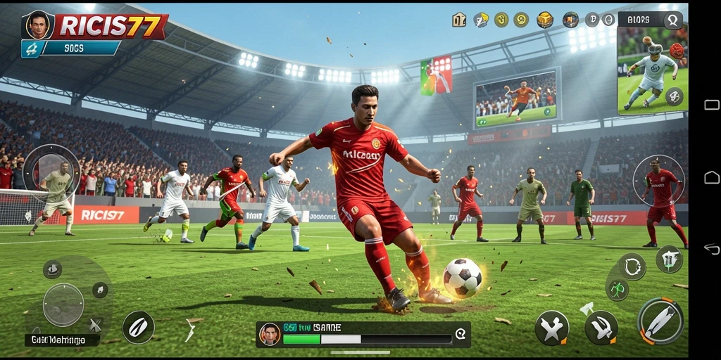 Tampilan gameplay dinamis dan seru di RICIS77.