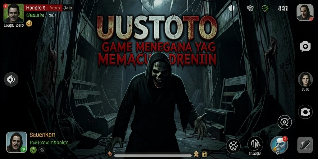 Tampilan mendebarkan gameplay UUSTOTO dengan suasana horror yang menyelimuti.
